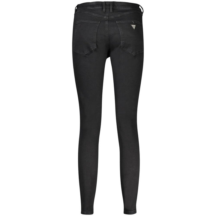 Black Cotton Jeans & Pant