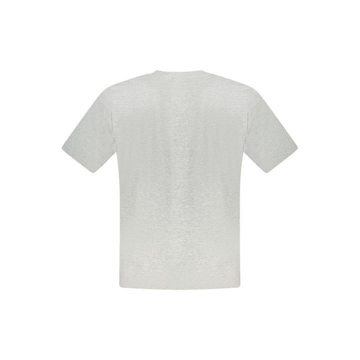 Gray Cotton Men T-Shirt