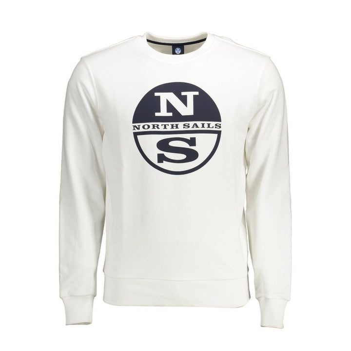 White Cotton Men Sweater