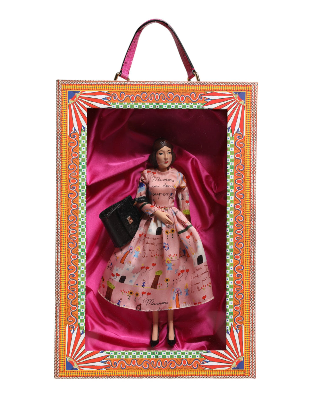 Dolce & Gabbana Pink Dress Ceramic Porcelain Fashion Leather Sicily Do Dolce & Gabbana Pink Dress Ceramic Porcelain Fashion Leather Sicily Do