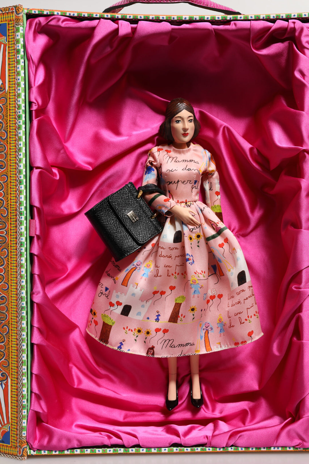Dolce & Gabbana Pink Dress Ceramic Porcelain Fashion Leather Sicily Do Dolce & Gabbana Pink Dress Ceramic Porcelain Fashion Leather Sicily Do