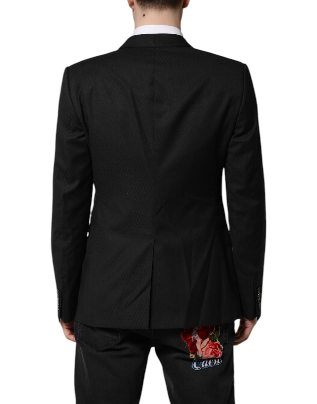 Black GOLD Single Breasted Suit Coat Blazer