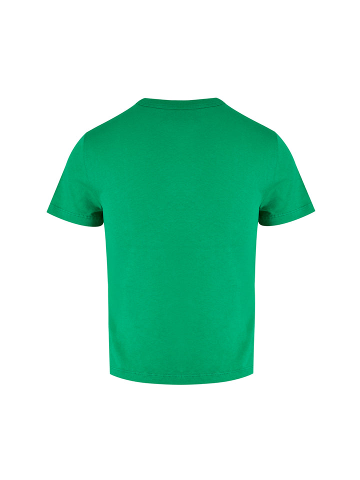 Green Cotton Logo T-Shirt