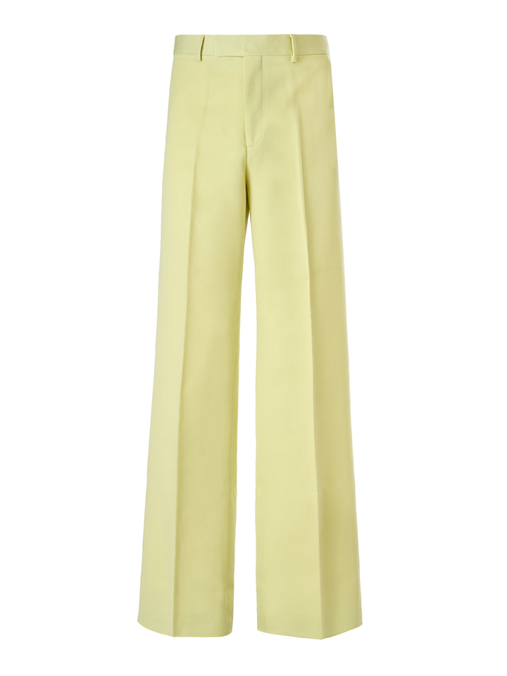 Lime Yellow Polyester Pants