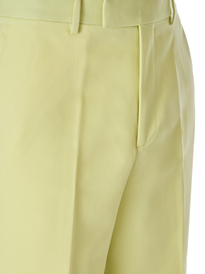 Lime Yellow Polyester Pants