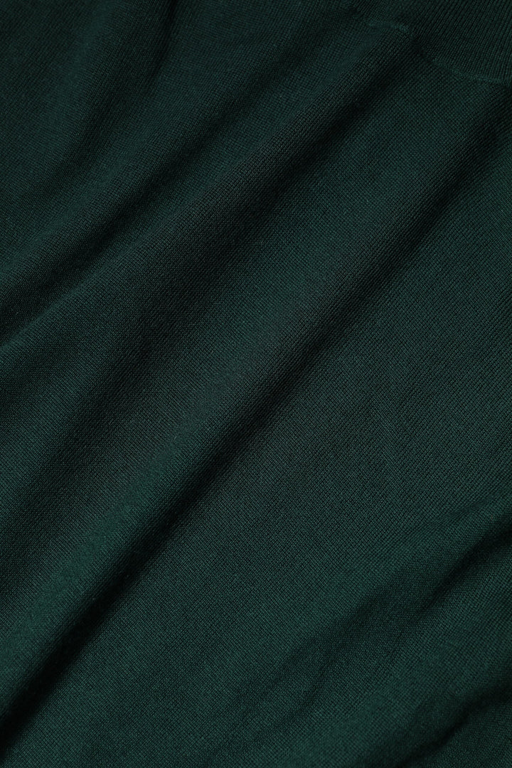 Green Cashmere Knitted Men Pullover Sweater