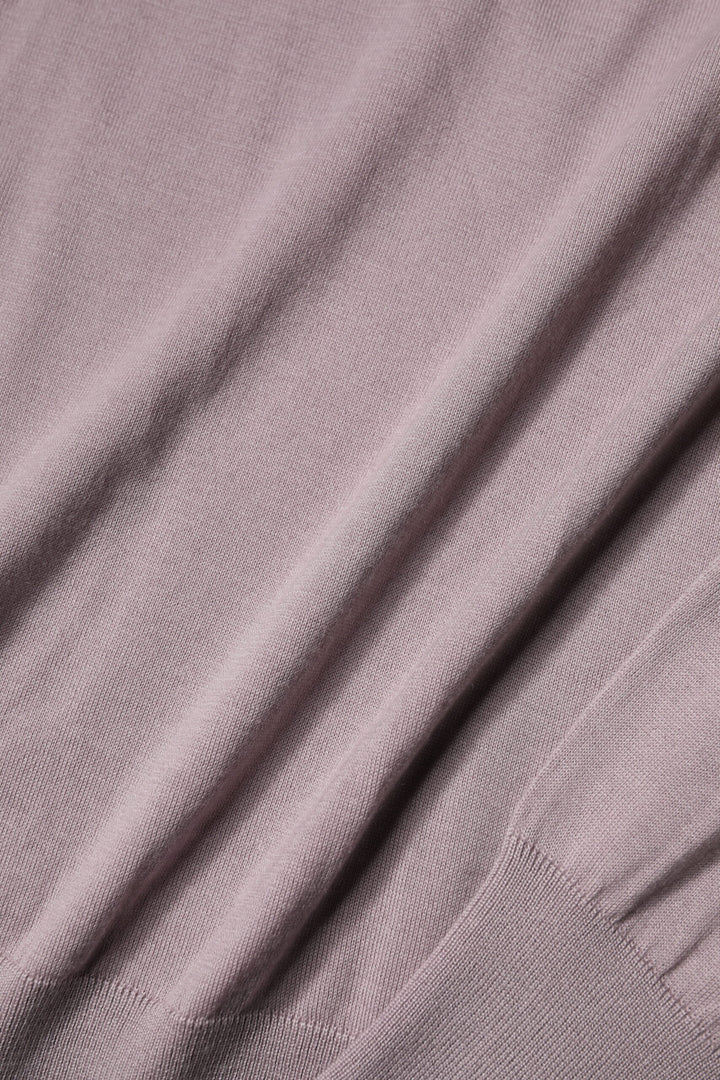 Brown Cashmere Knitted Men Pullover Sweater