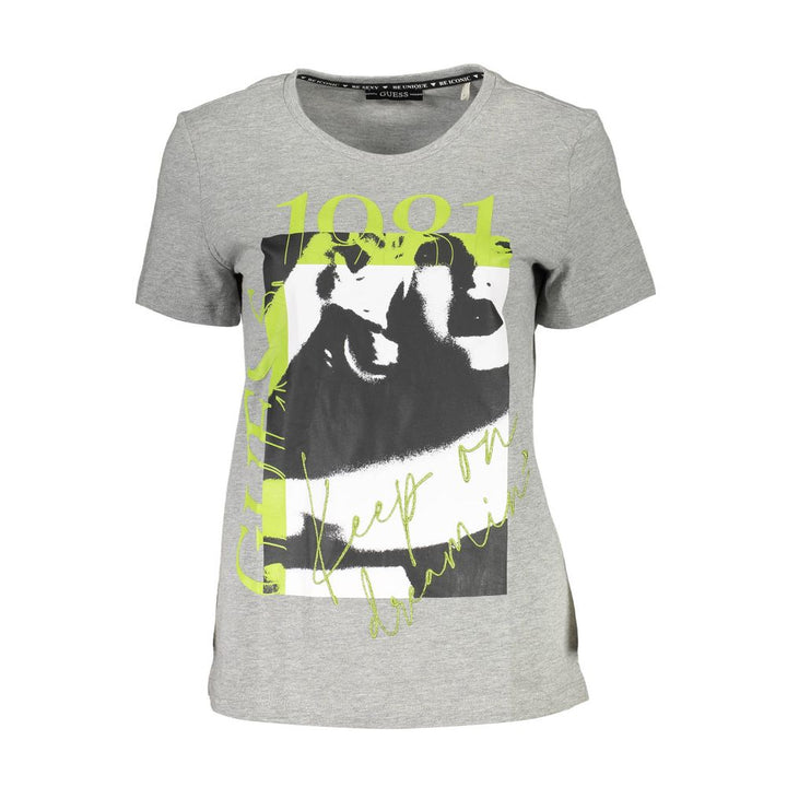 Gray Cotton Unisex T-Shirt