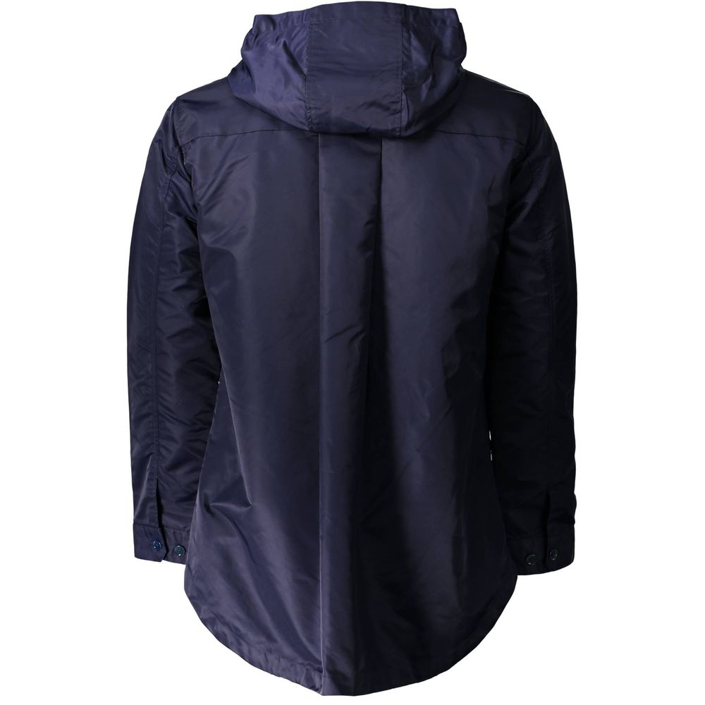 Blue Nylon Men Jacket
