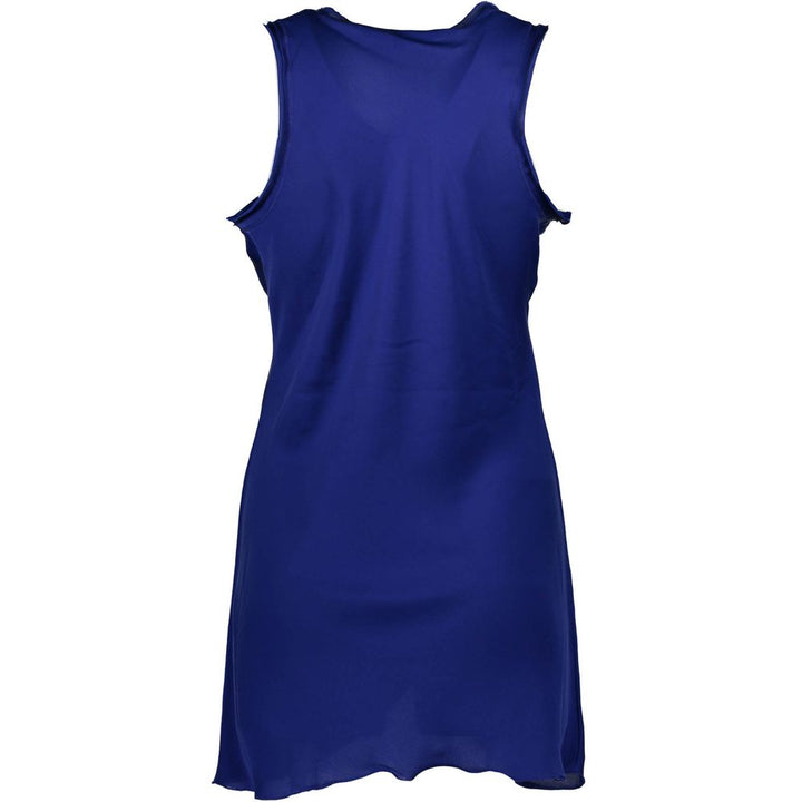 Blue Polyester Womens Tank Top