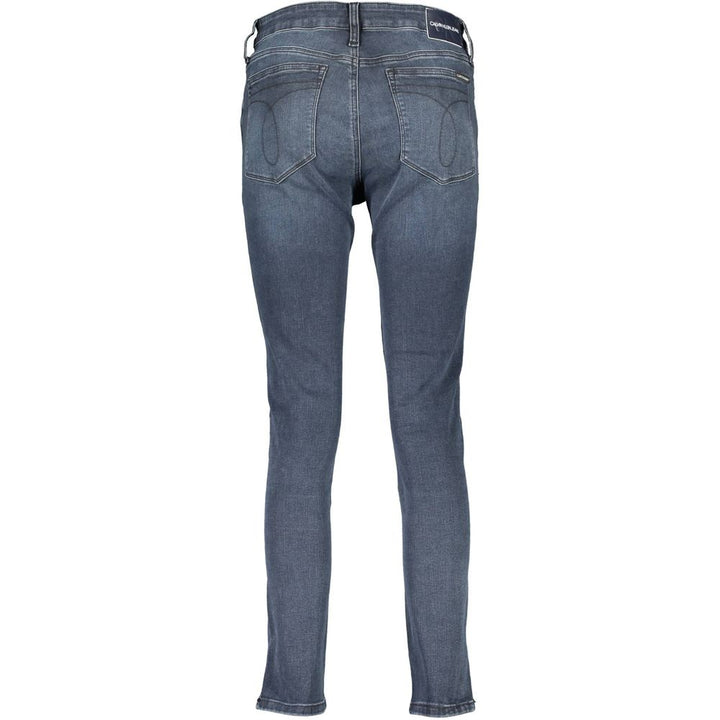 Blue Cotton Women Jeans