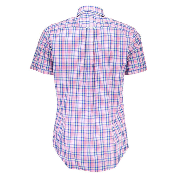 Pink Cotton Men Shirt