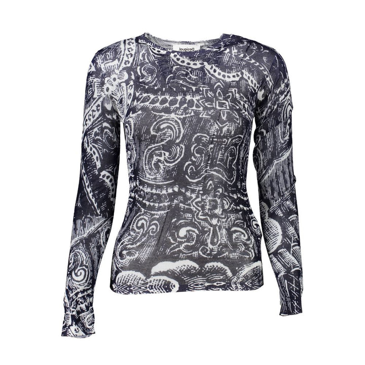 Desigual Blue Viscose Women Sweater