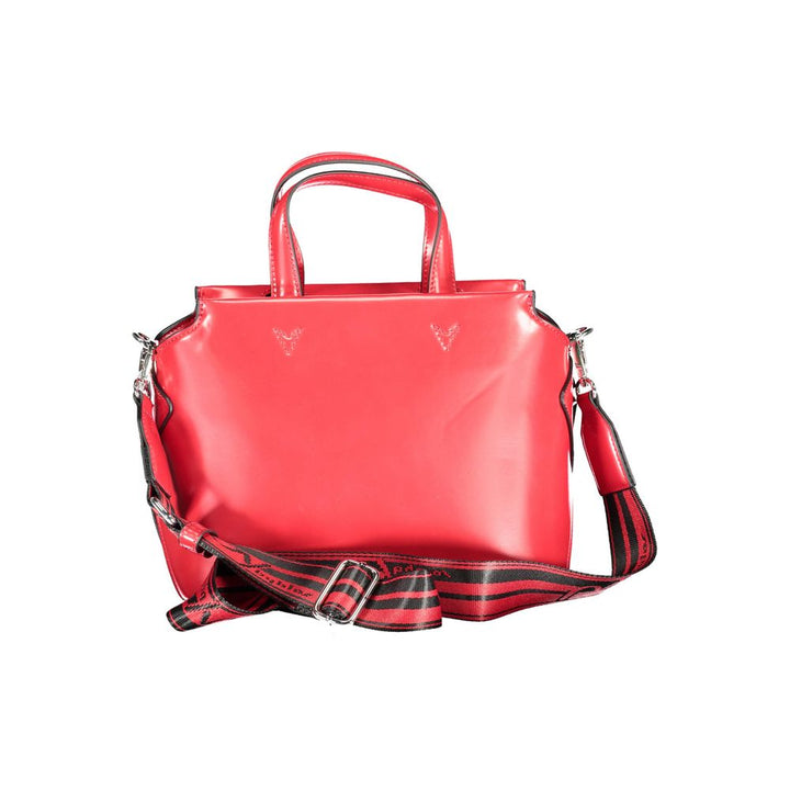 Red Polyethylene Women Handbag