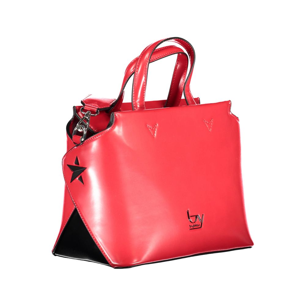 Red Polyethylene Women Handbag