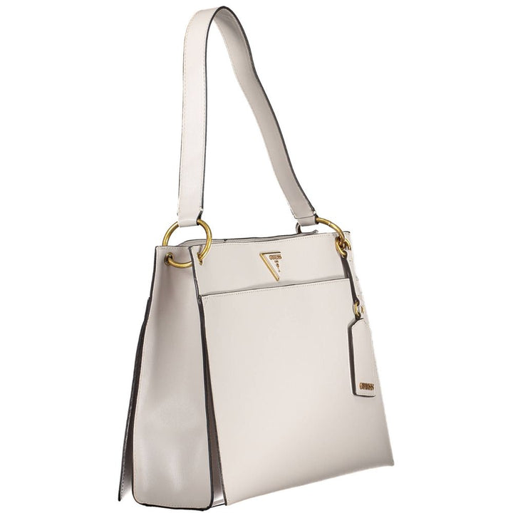 Gray Polyethylene Women Handbag