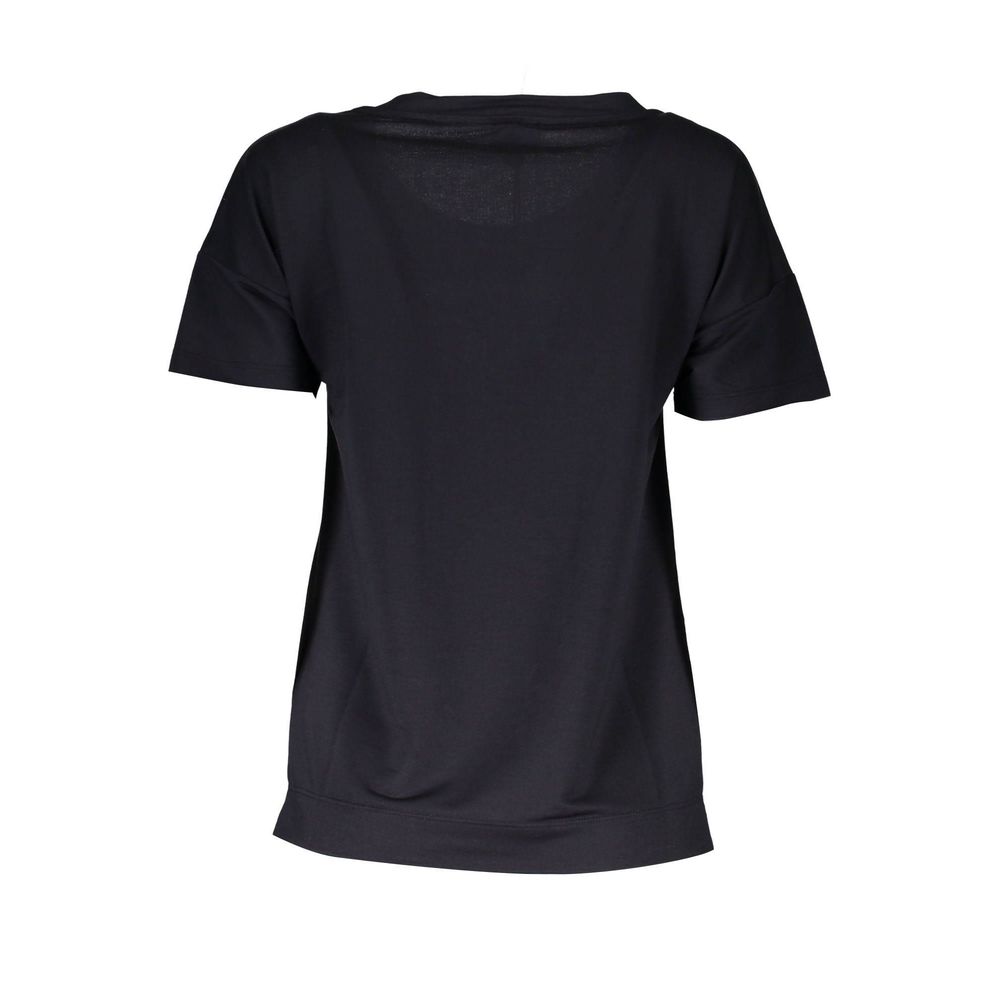 Black Polyester Tops & T-Shirt