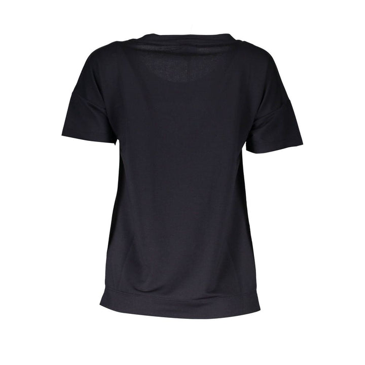 Black Polyester Tops & T-Shirt