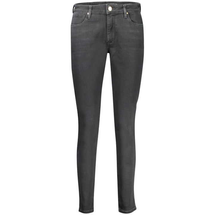 Black Cotton Jeans & Pant
