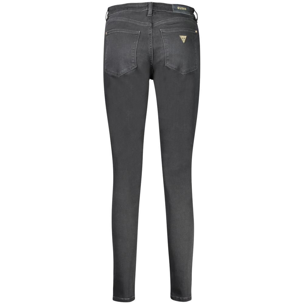 Black Cotton Jeans & Pant