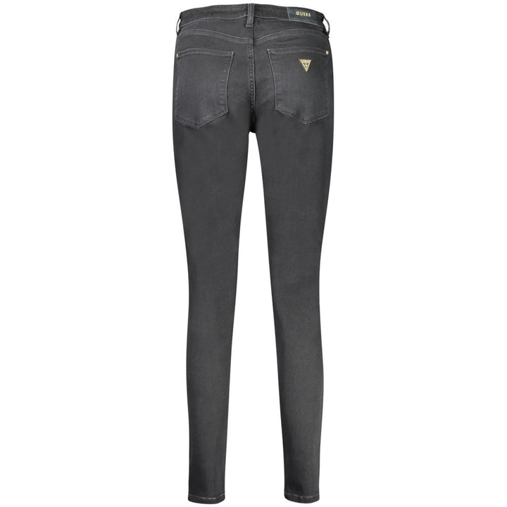 Black Cotton Jeans & Pant