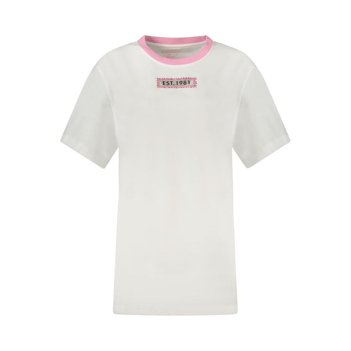 White Cotton Women Top