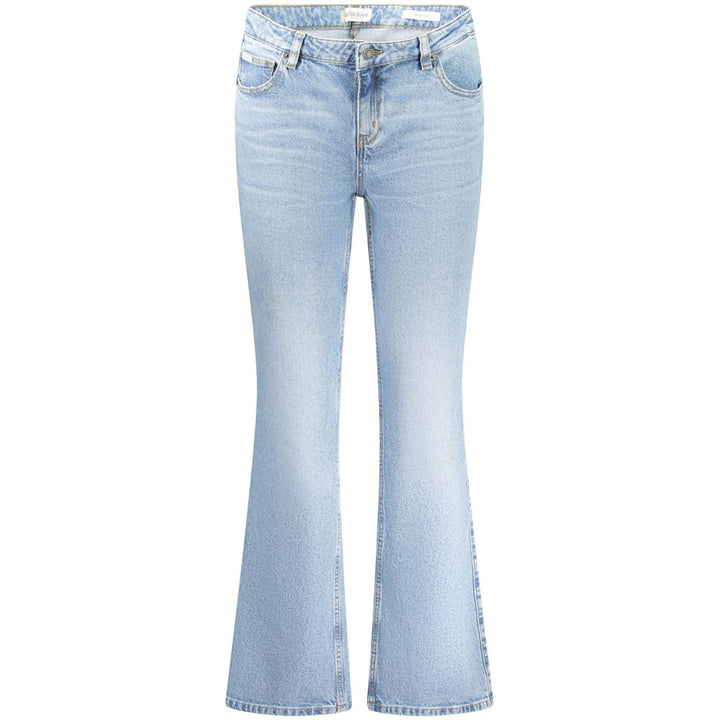 Light Blue Cotton Women Jeans