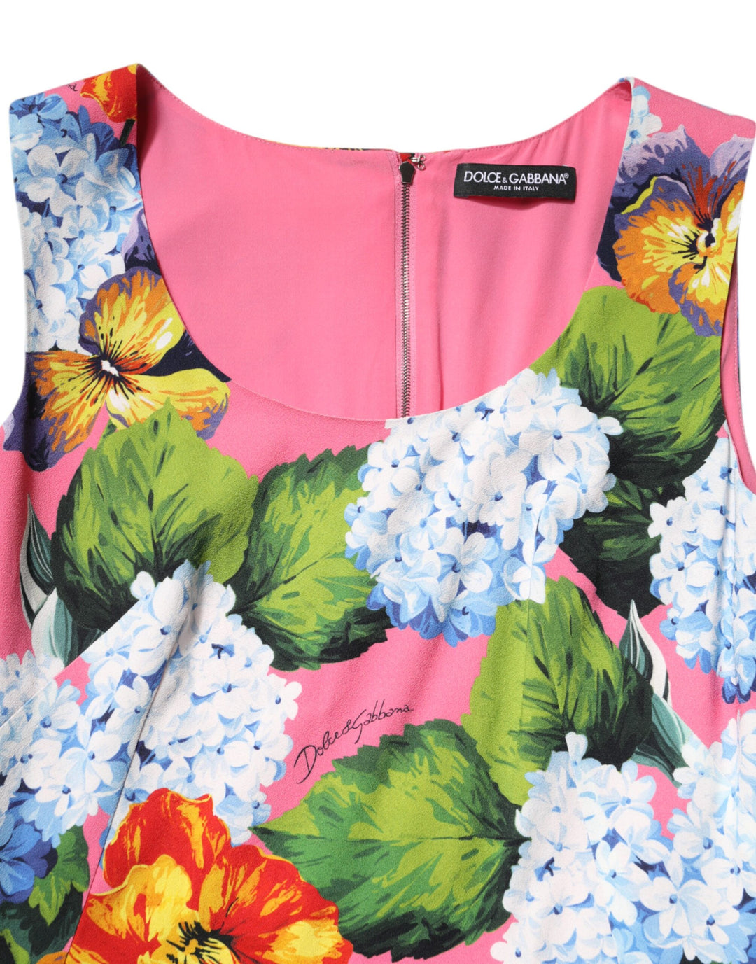 Multicolor Floral Sleeveless Sheath Dress