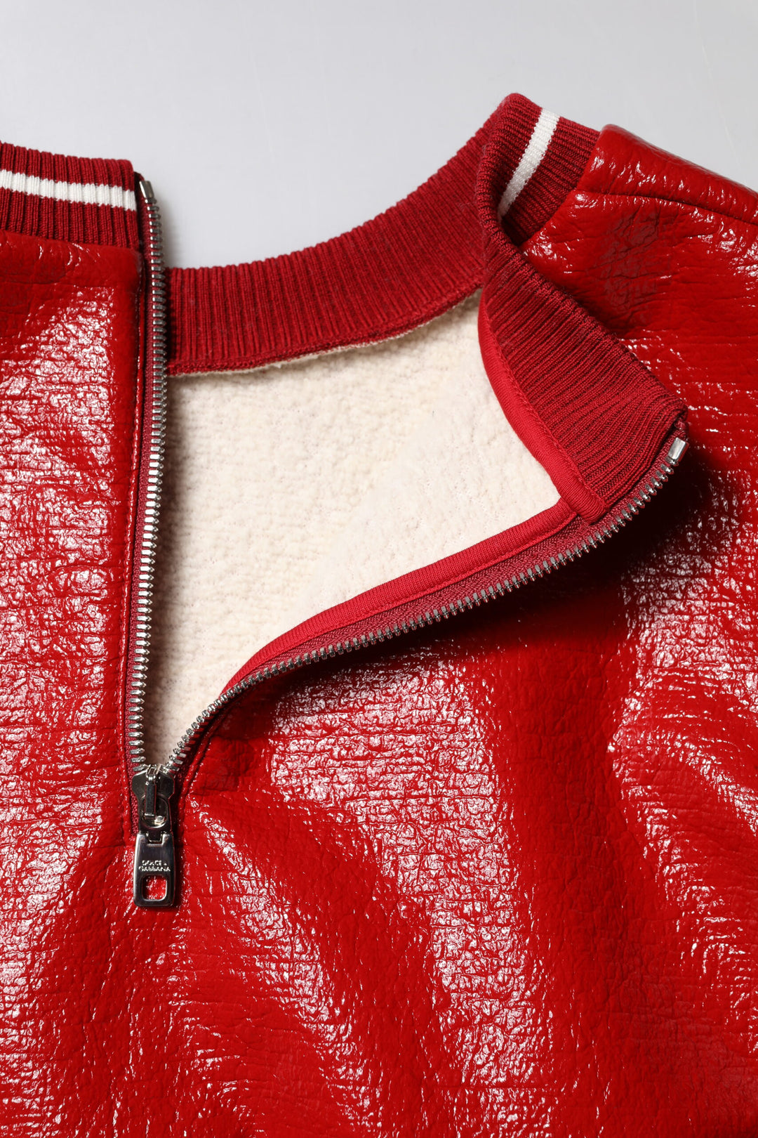 Dolce & Gabbana Red Wool DGLogo Embroidery Pullover Sweater
