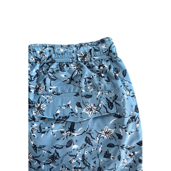 Light Blue Polyester Swimwear