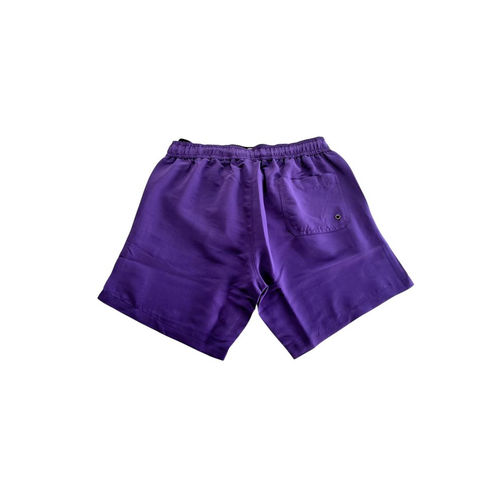 Purple Polyester Swimwear