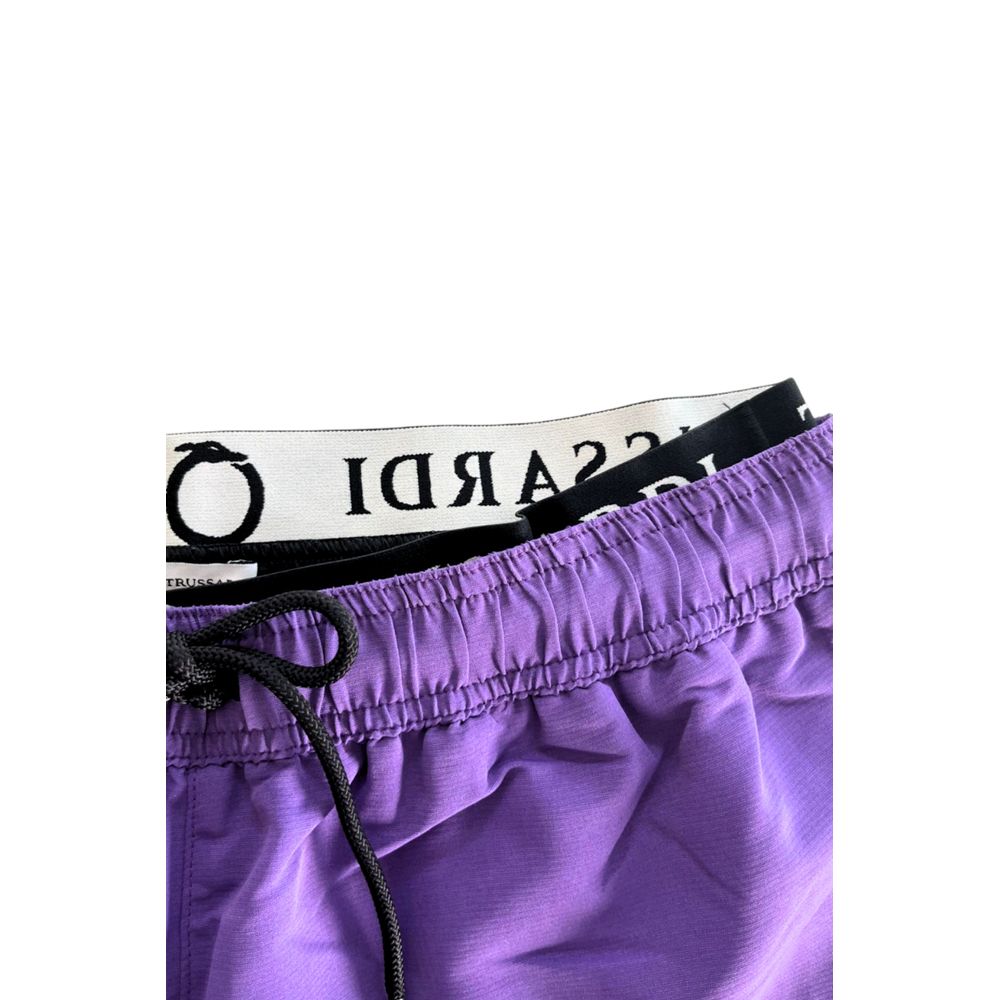 Purple Polyester Swimwear