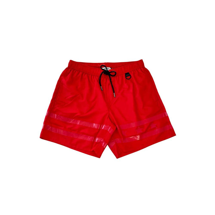 Red Polyester Swimwear