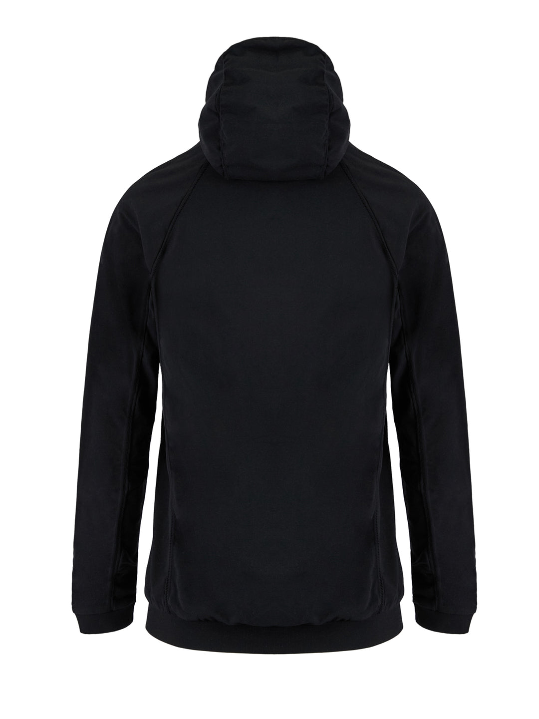 Black Polyamide Hoodie Sweatshirt