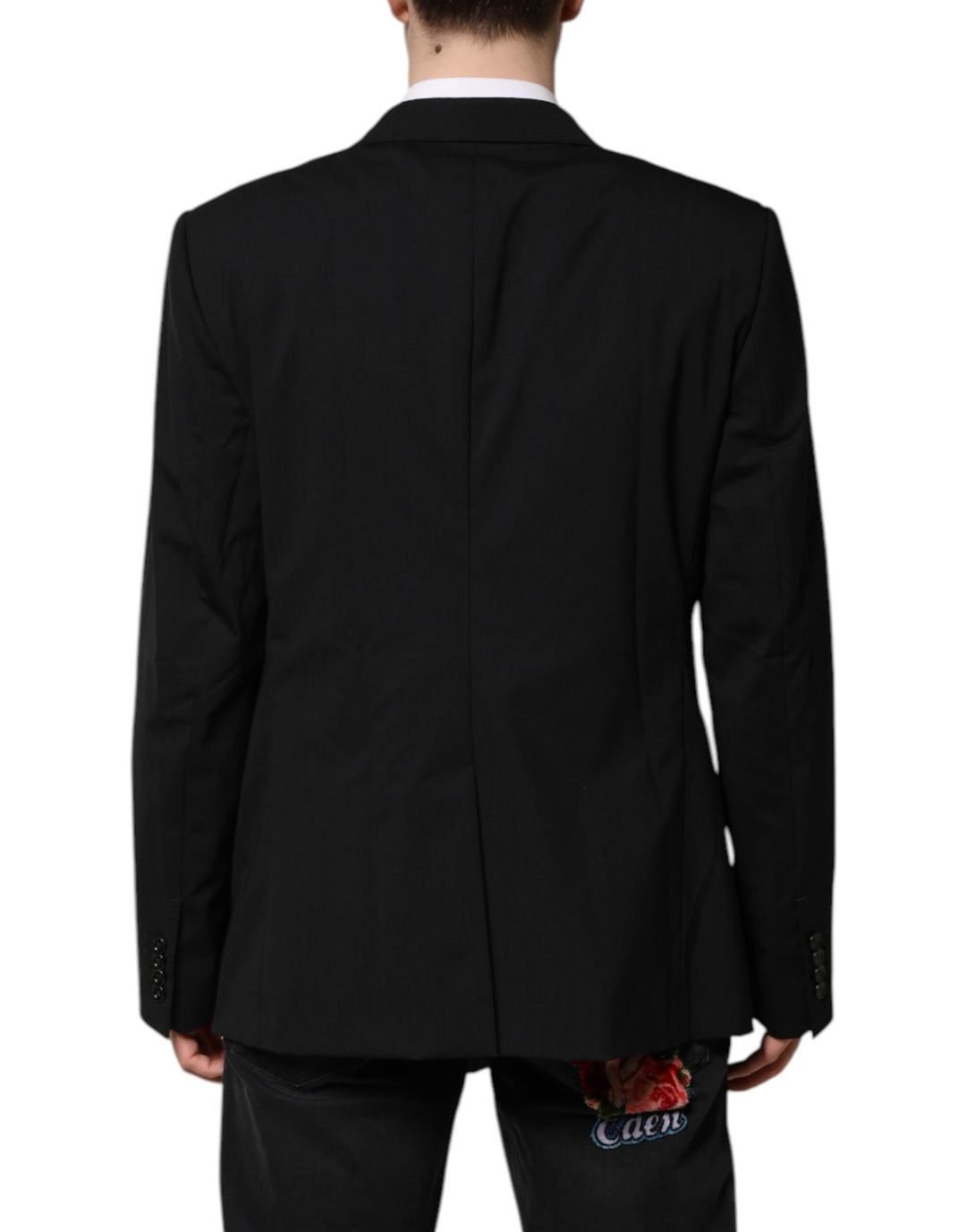 Black MARTINI Double Breasted Suit Jacket