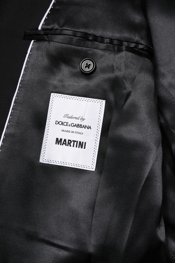Black MARTINI Double Breasted Suit Jacket