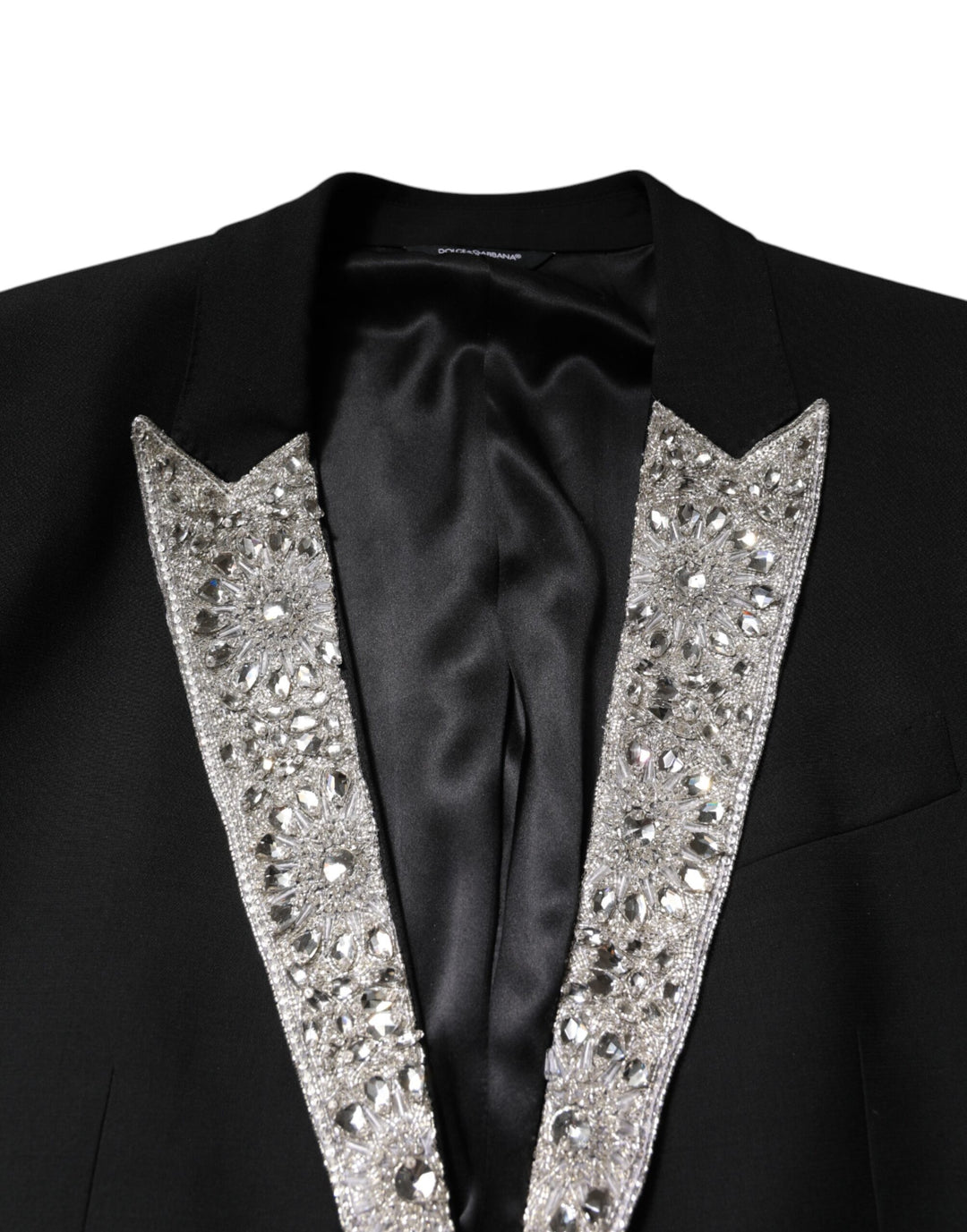 Black MARTINI Crystal Embellished 3 Pc Suit