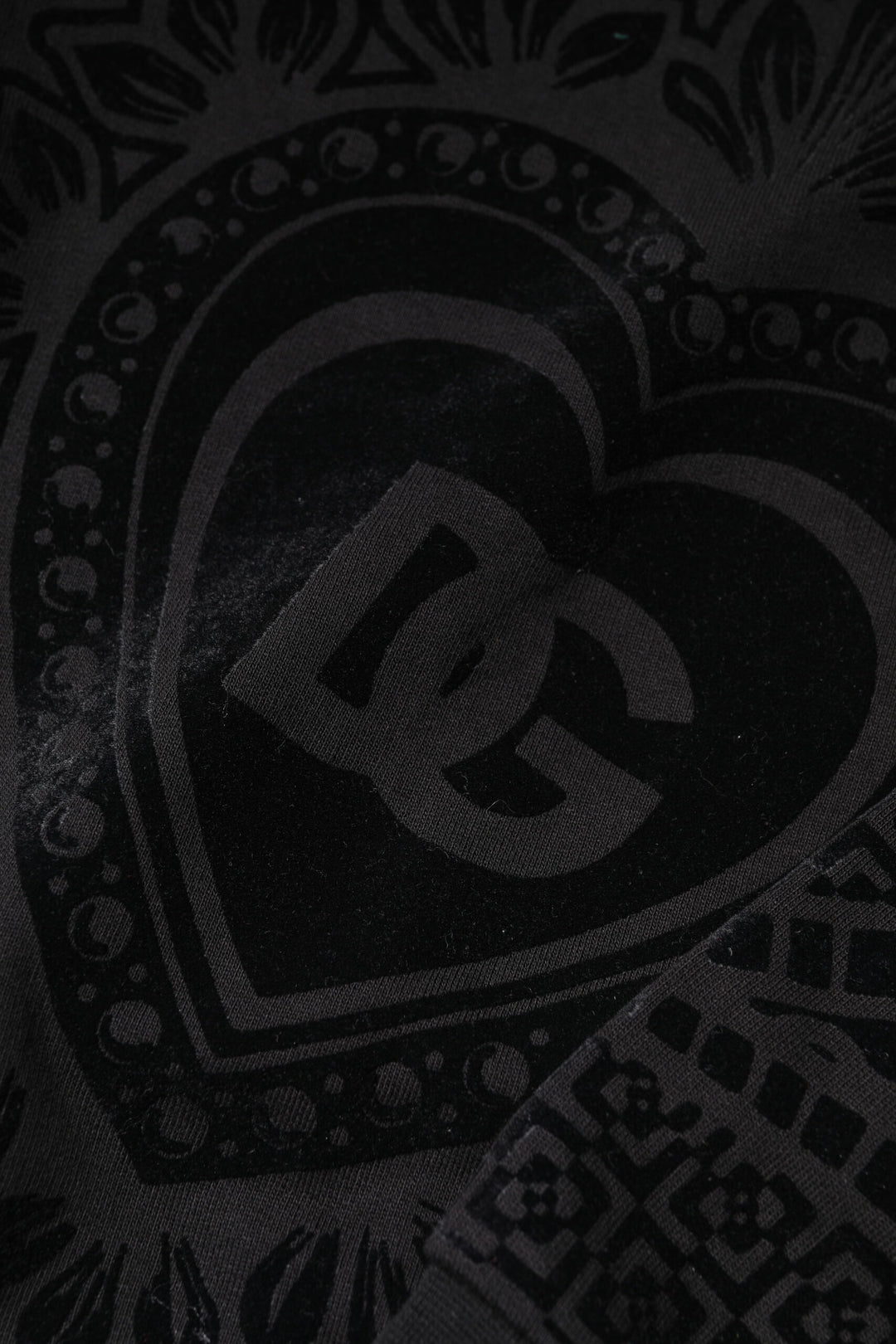 Black Printed Crew Neck Sweatshirt Sweater