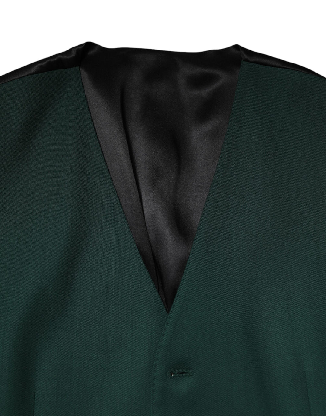 Green Wool Dress Formal Men Waistcoat Vest