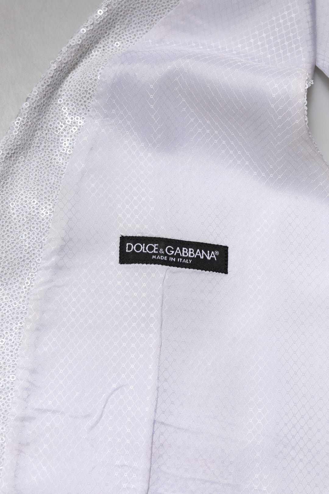 White Sequined Dress Formal Waistcoat Vest