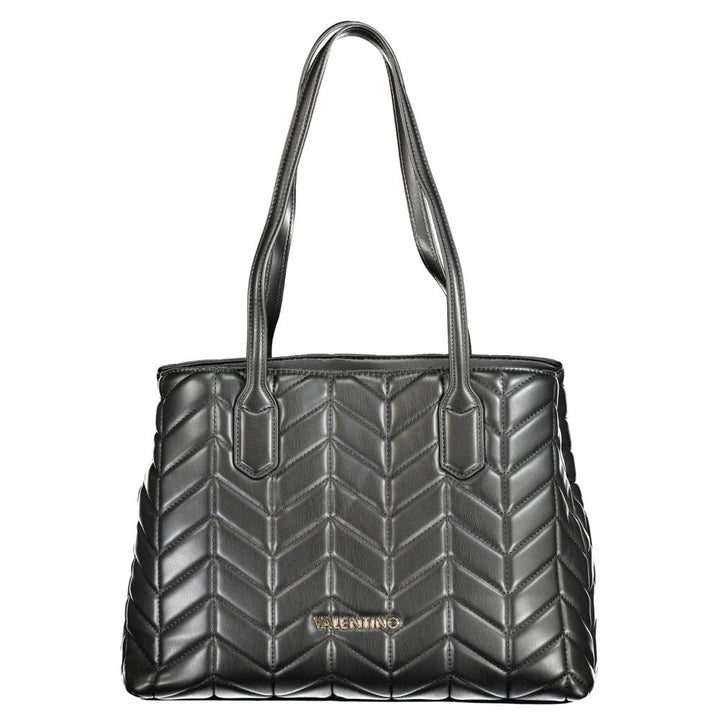 Black Polyethylene Women Handbag