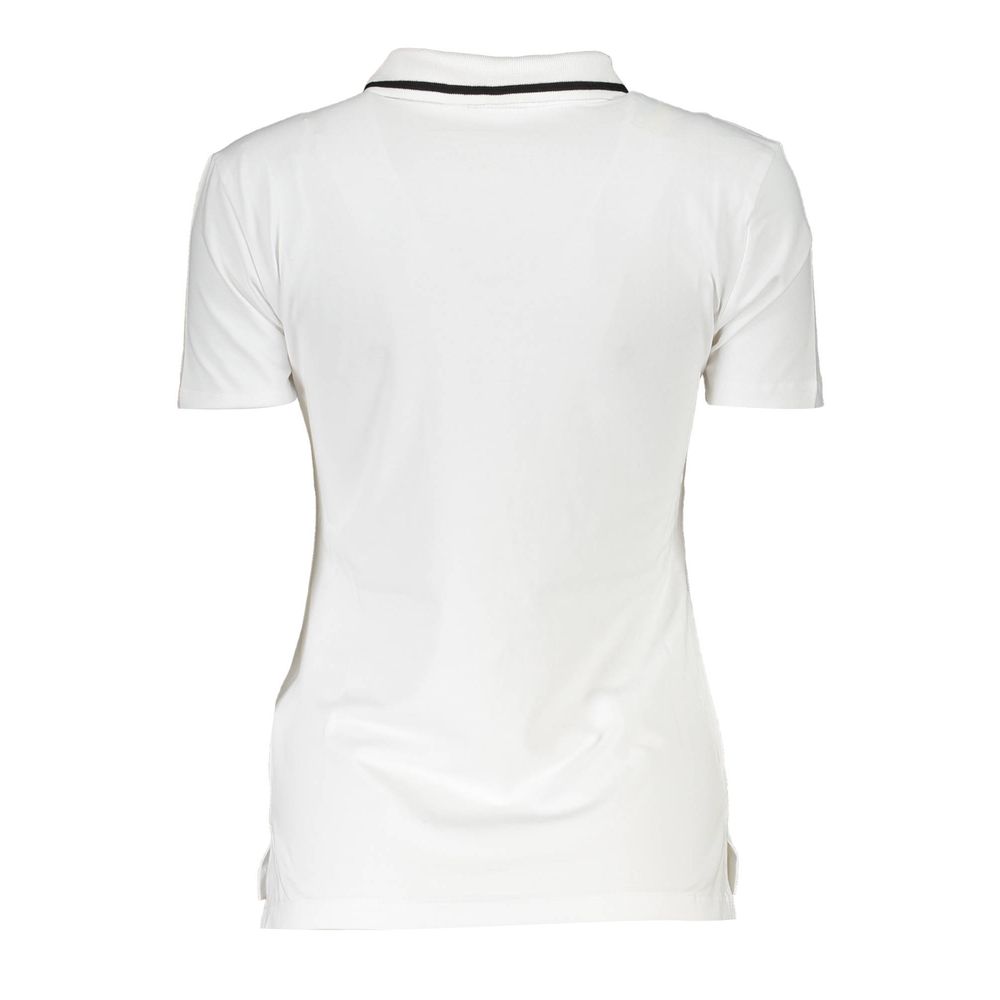 White Cotton Womens Polo Shirt
