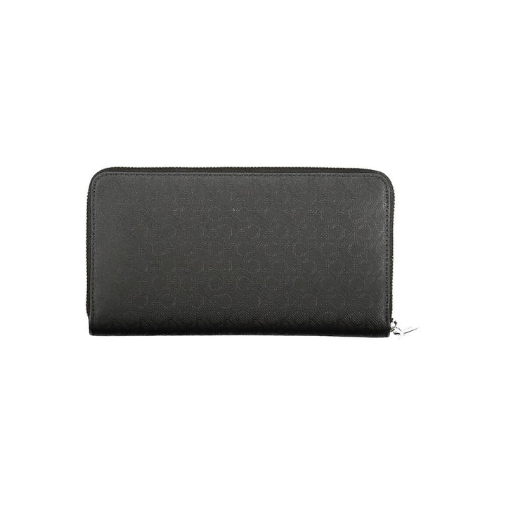 Black Polyester Women Wallet