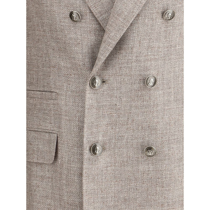 Brunello Cucinelli Light Brown Linen Blazer