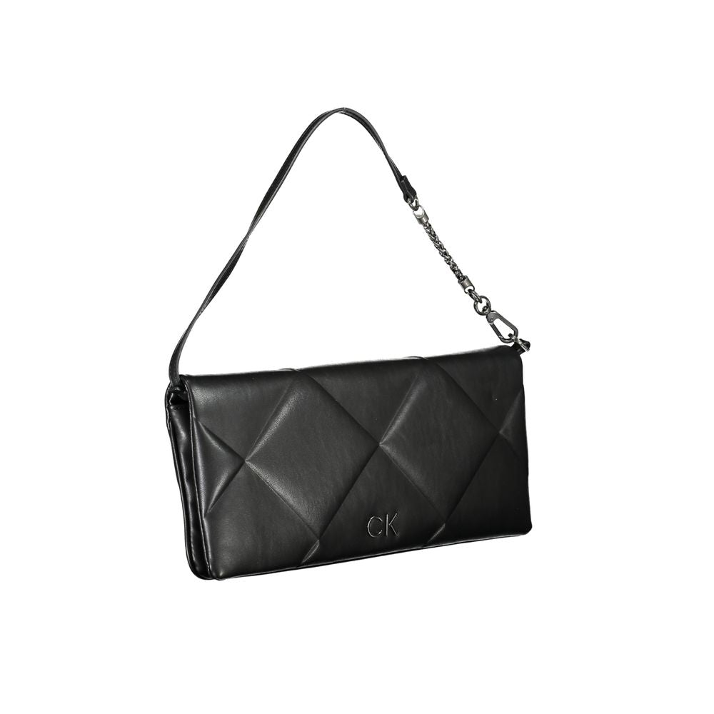 Black Polyester Handbag