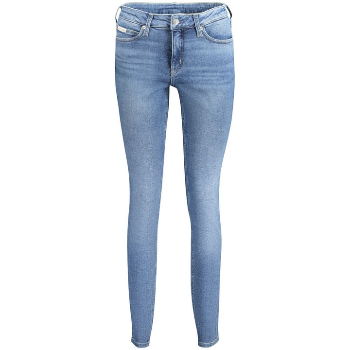 Blue Cotton Jeans & Pant