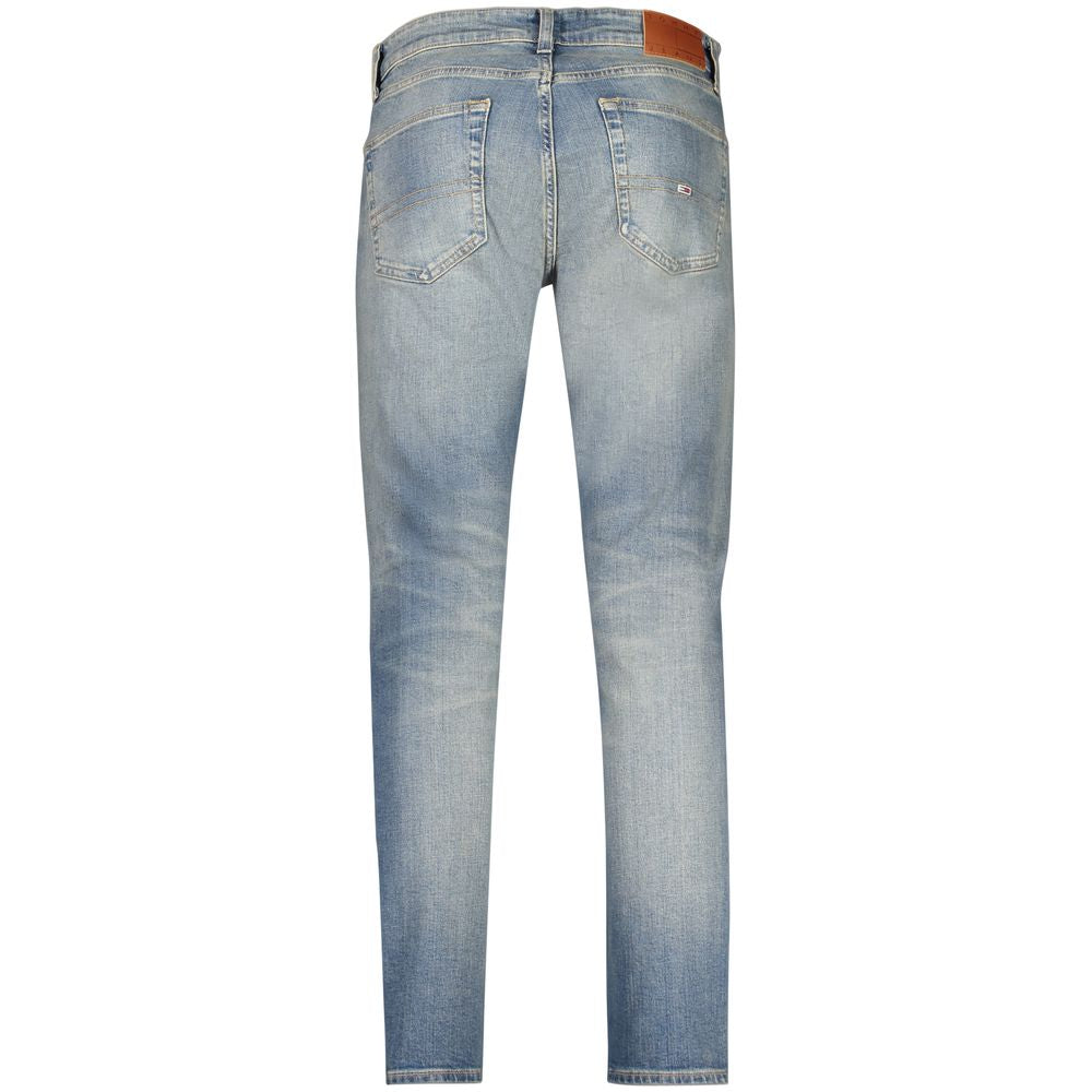 Blue Cotton Slim Men Jeans