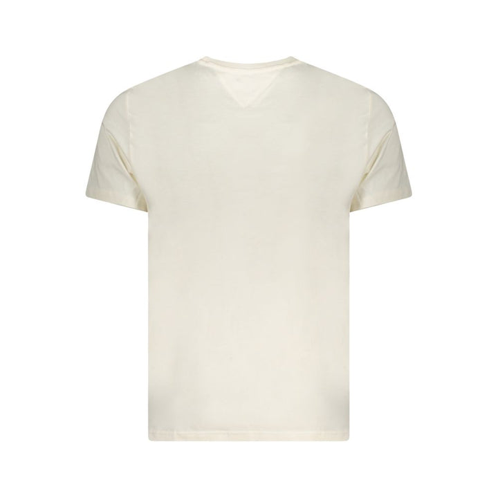 Beige Cotton Men T-Shirt