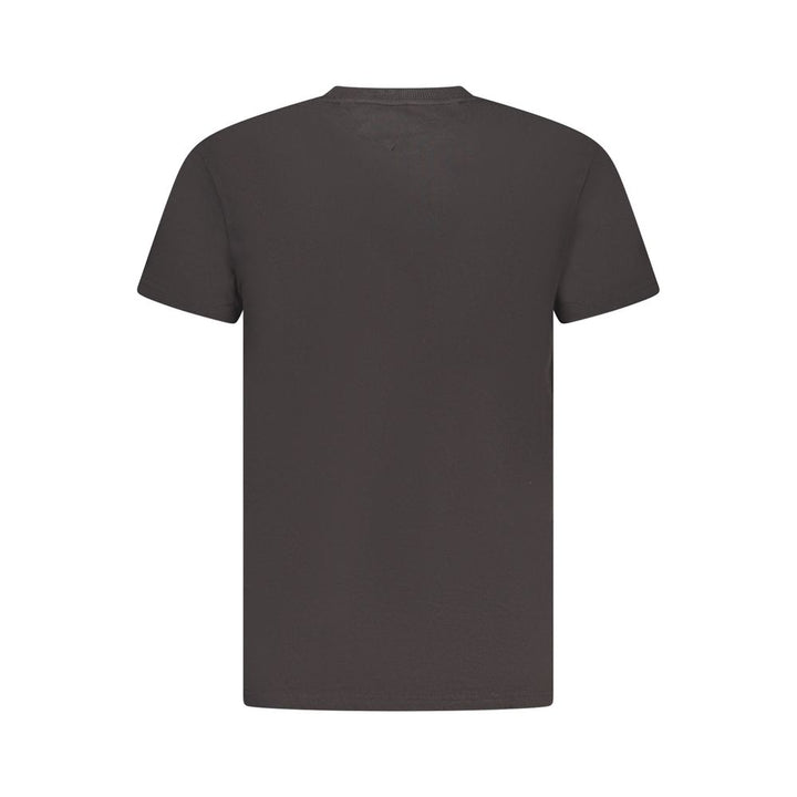 Black Cotton Men T-Shirt