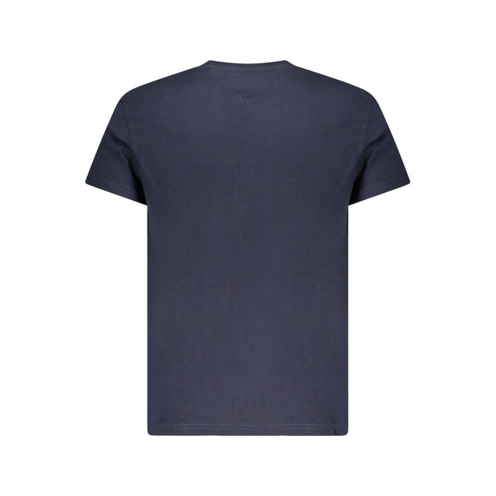 Blue Cotton Men T-Shirt